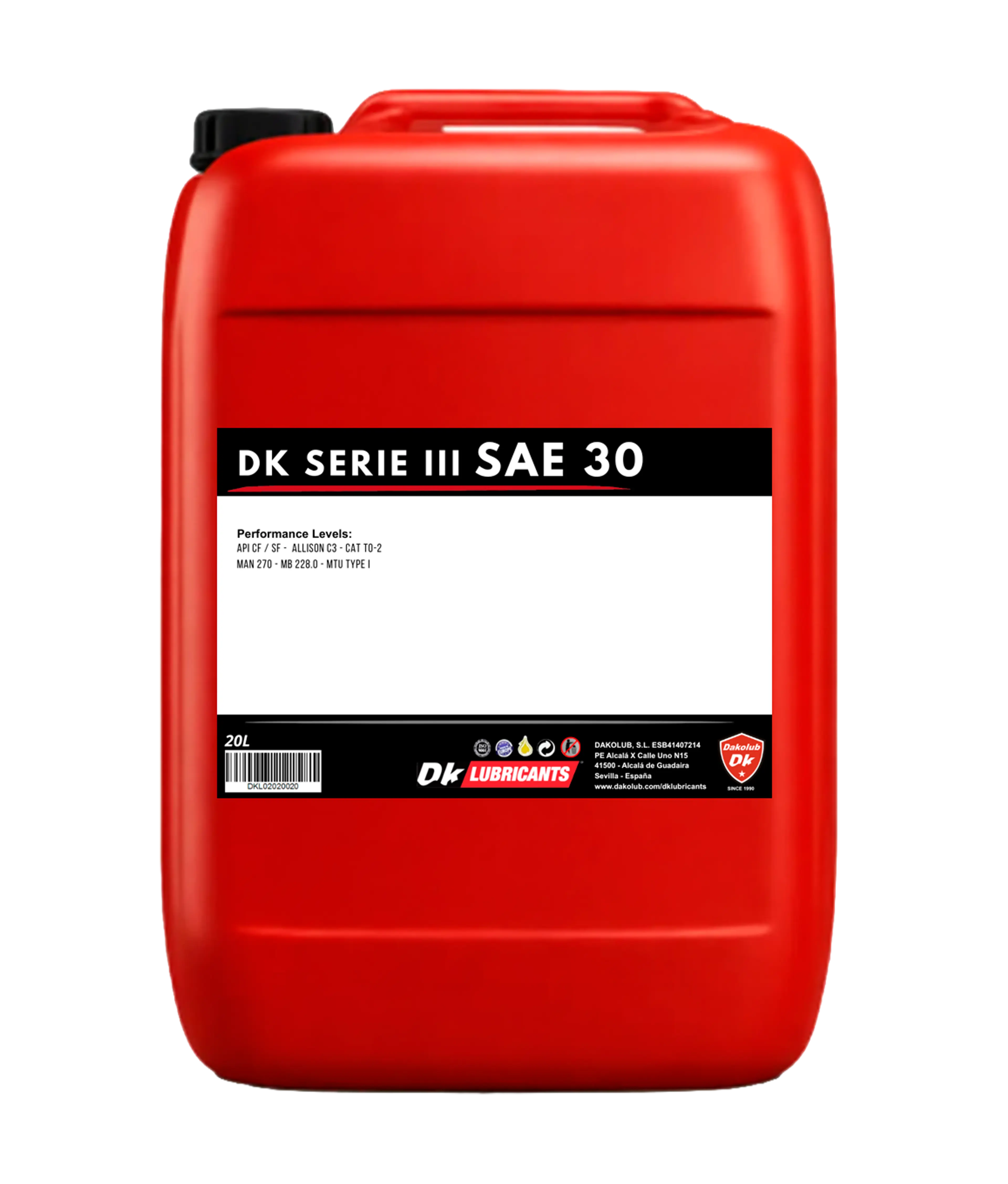 DK SERIE III SAE 30 20L
