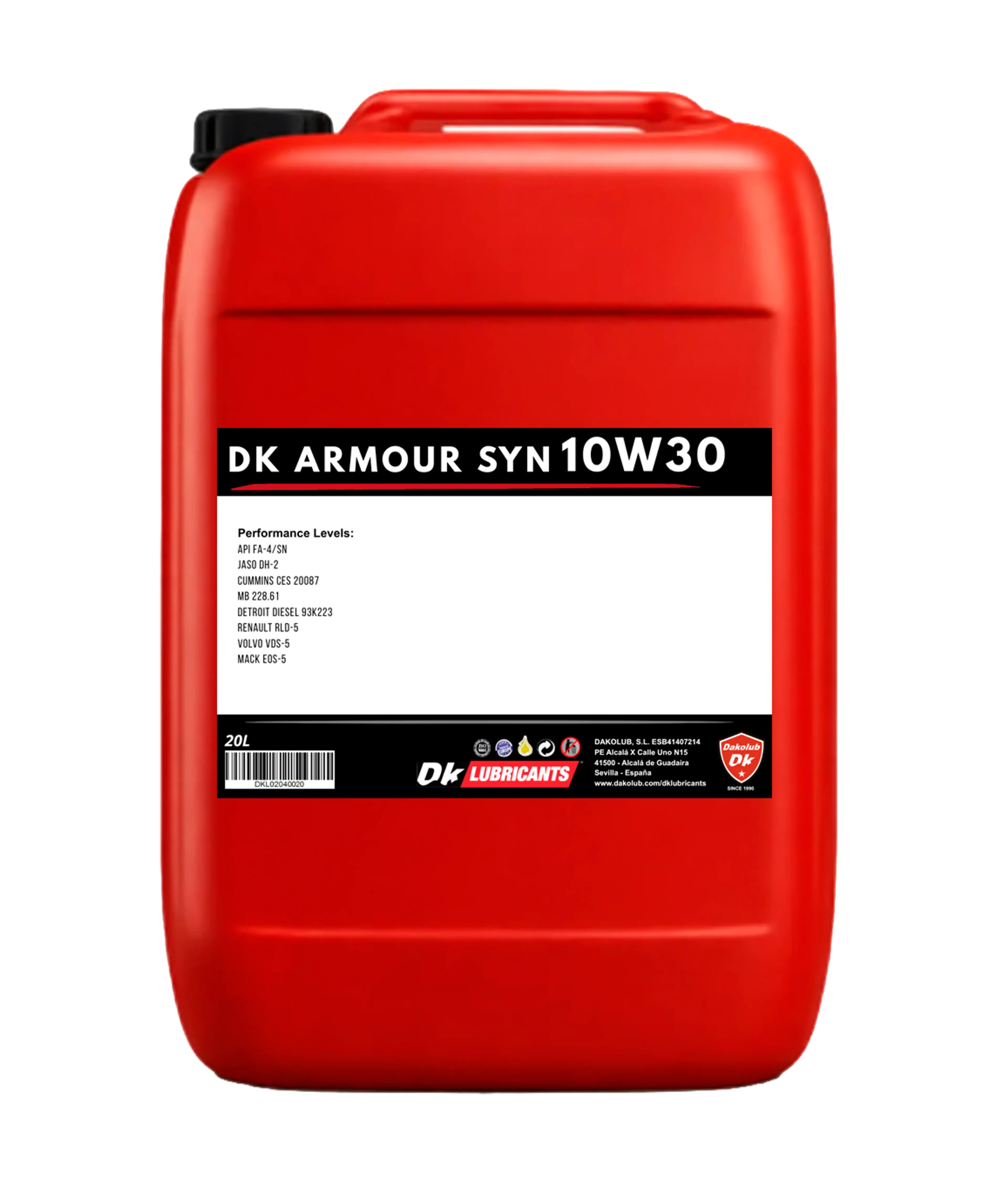 DK ARMOUR SYN FA4 10W30 20L