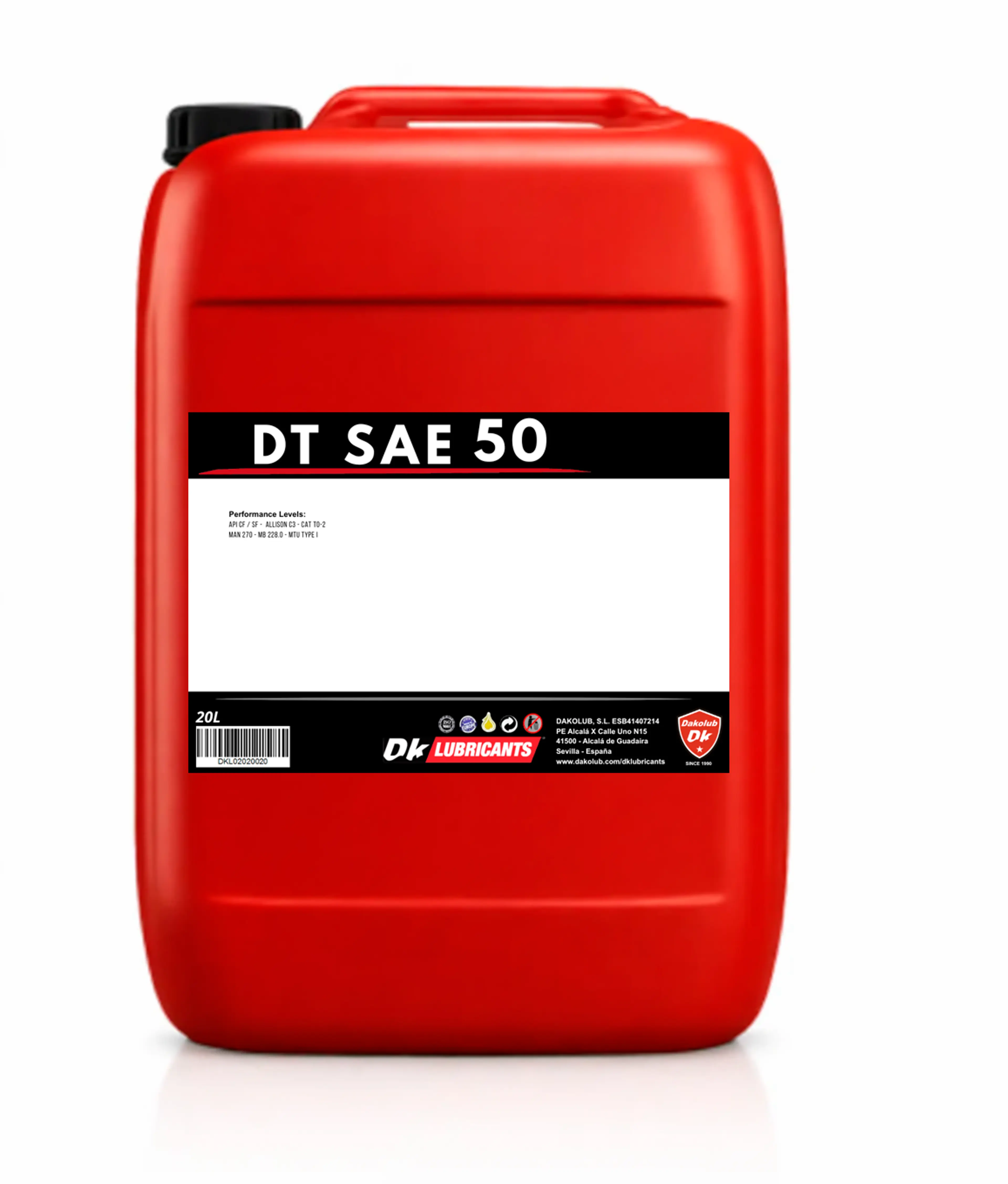DK DT SAE 50 20L