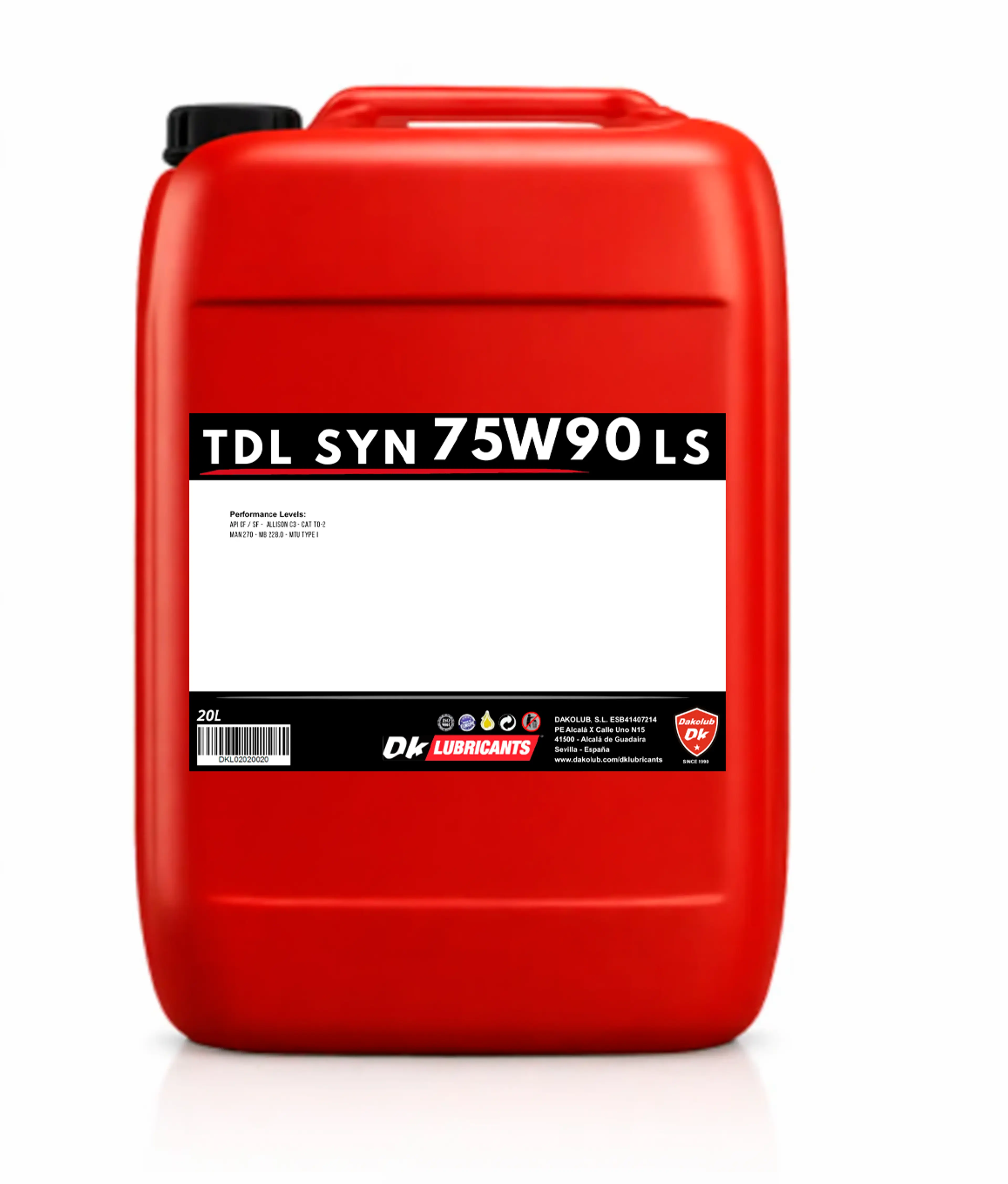 DK TDL SYN 75W90 LS 20L