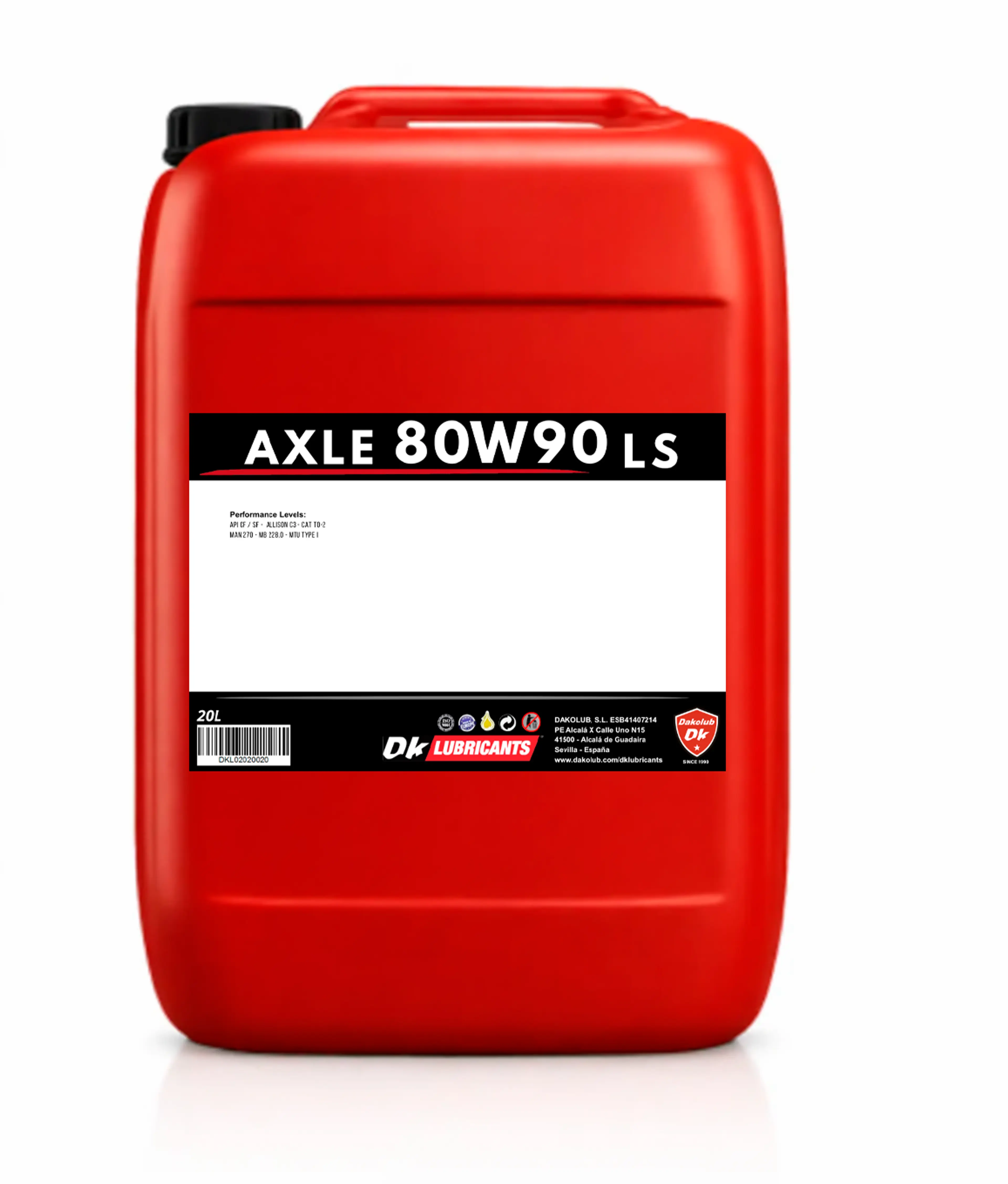 DK AXLE 80W90 LS 20L