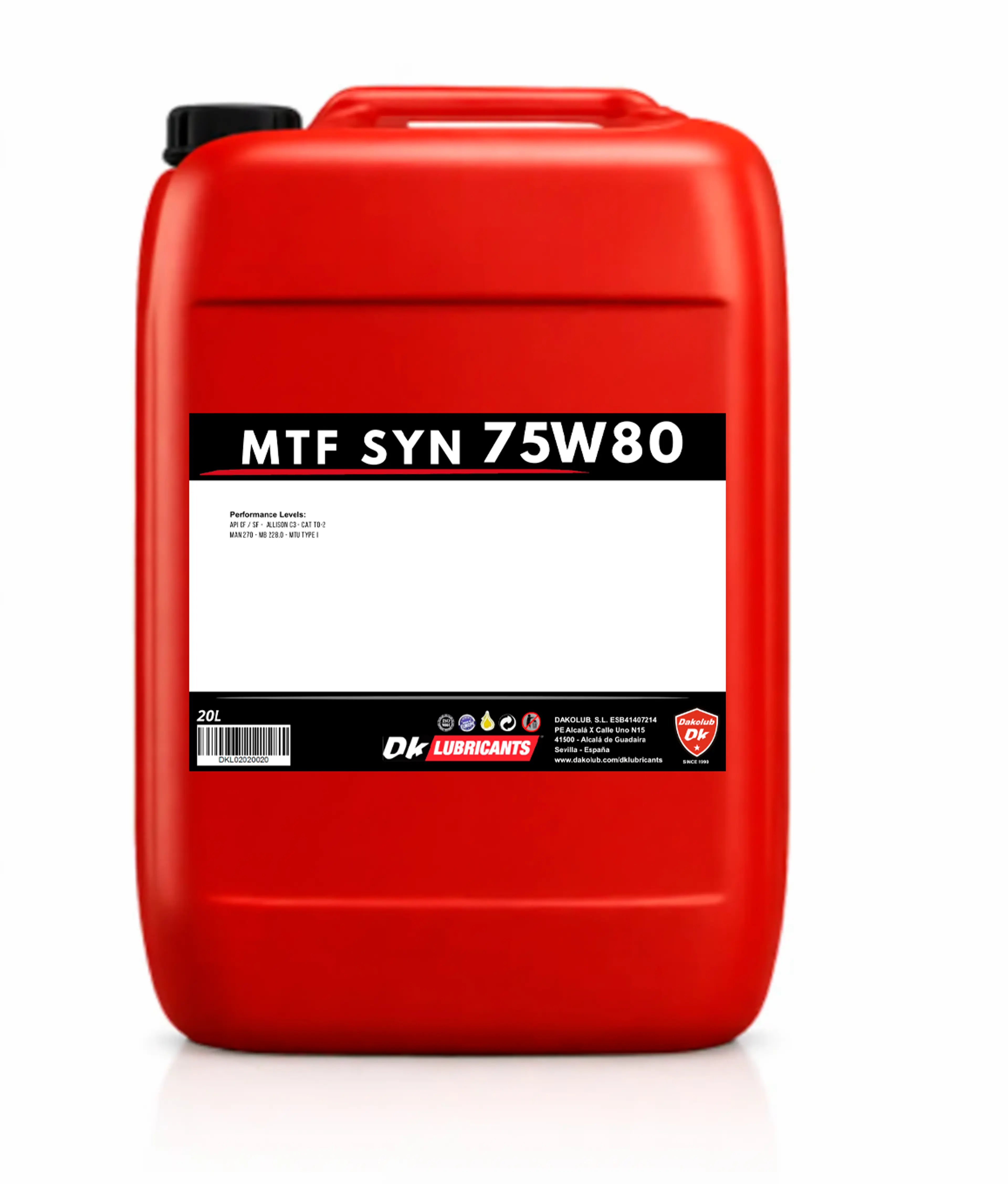 DK MTF SYN 75W80 20L