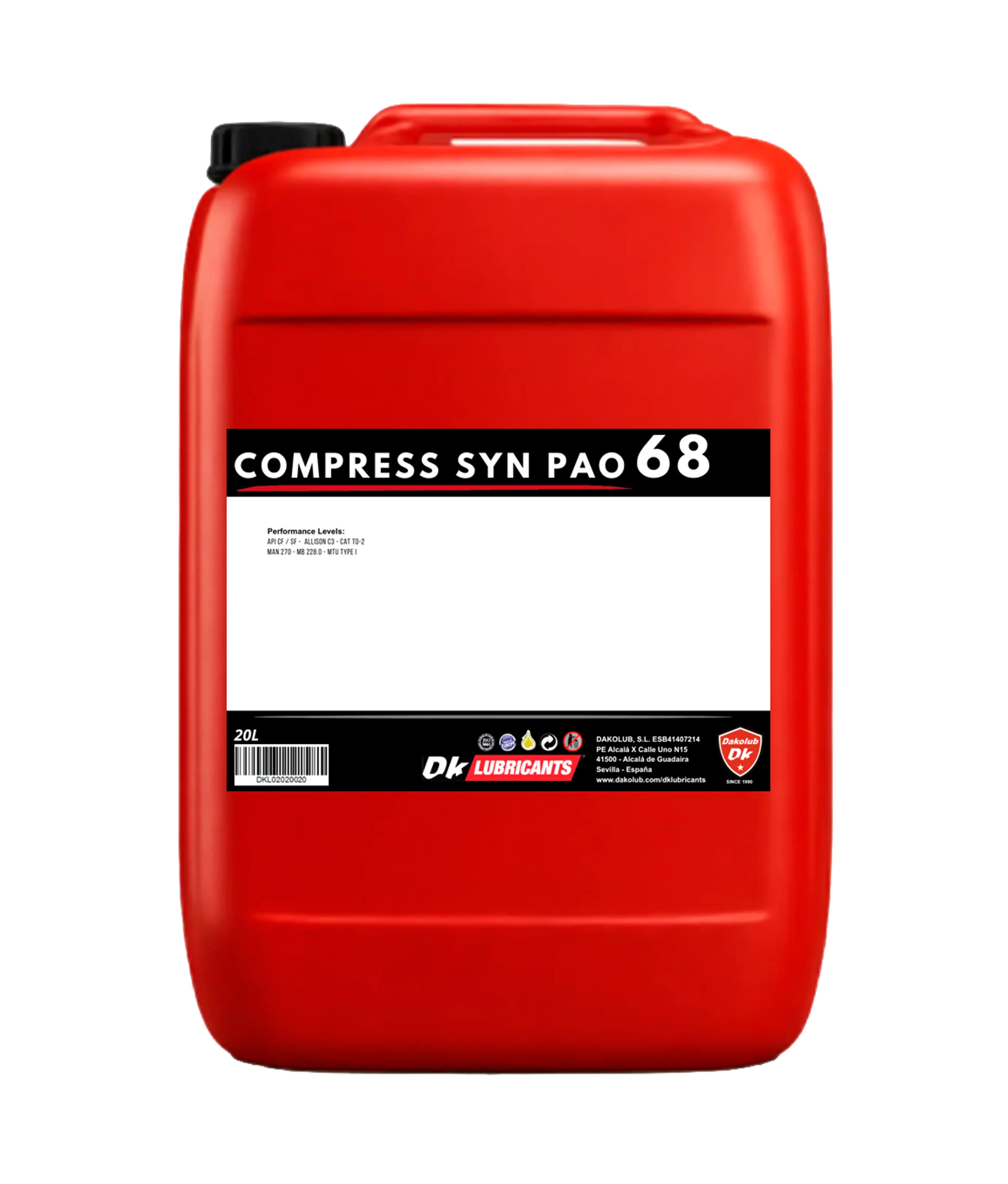 DK COMPRESS SYN PAO 68 20L