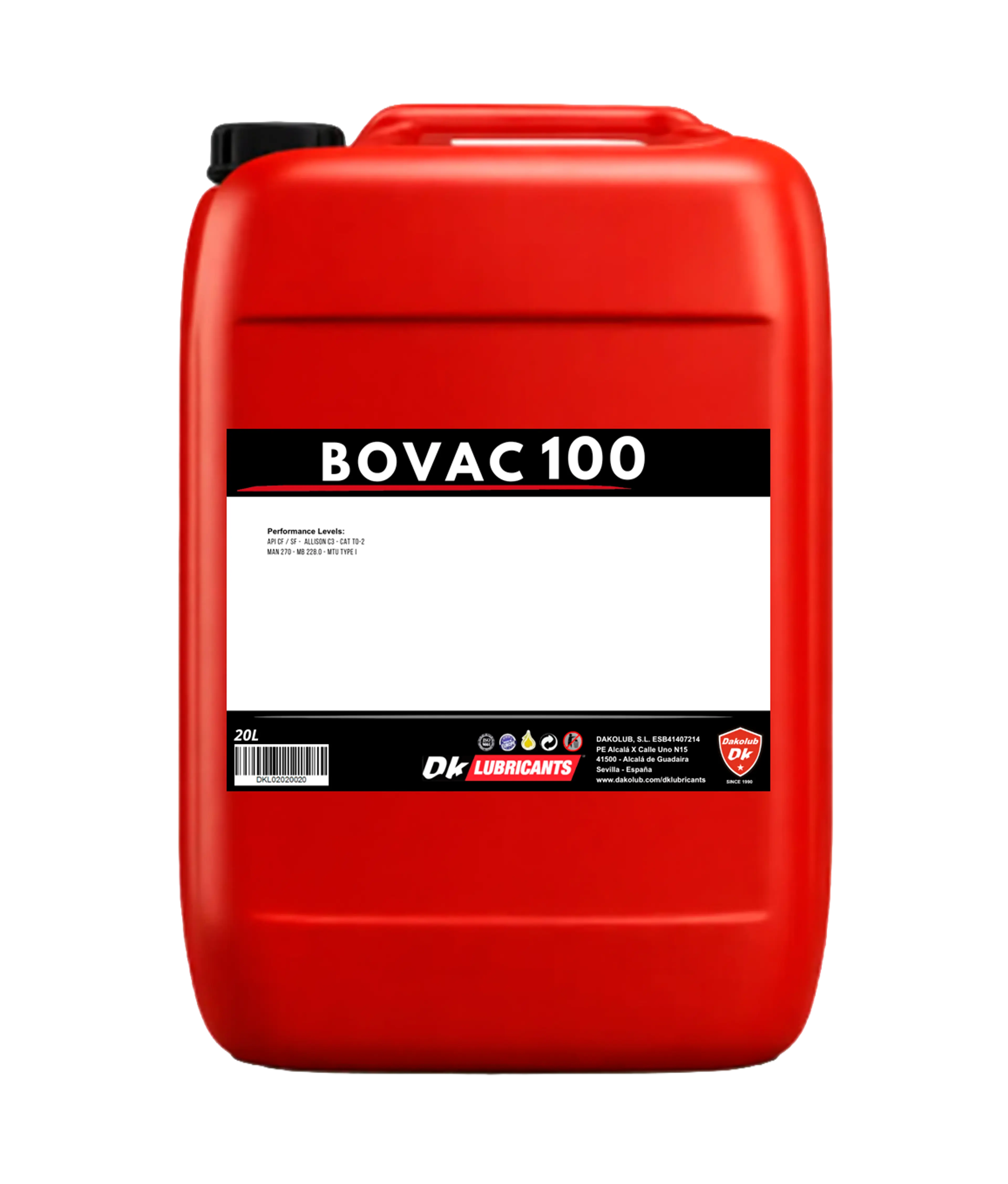 DK BOVAC 100 20L