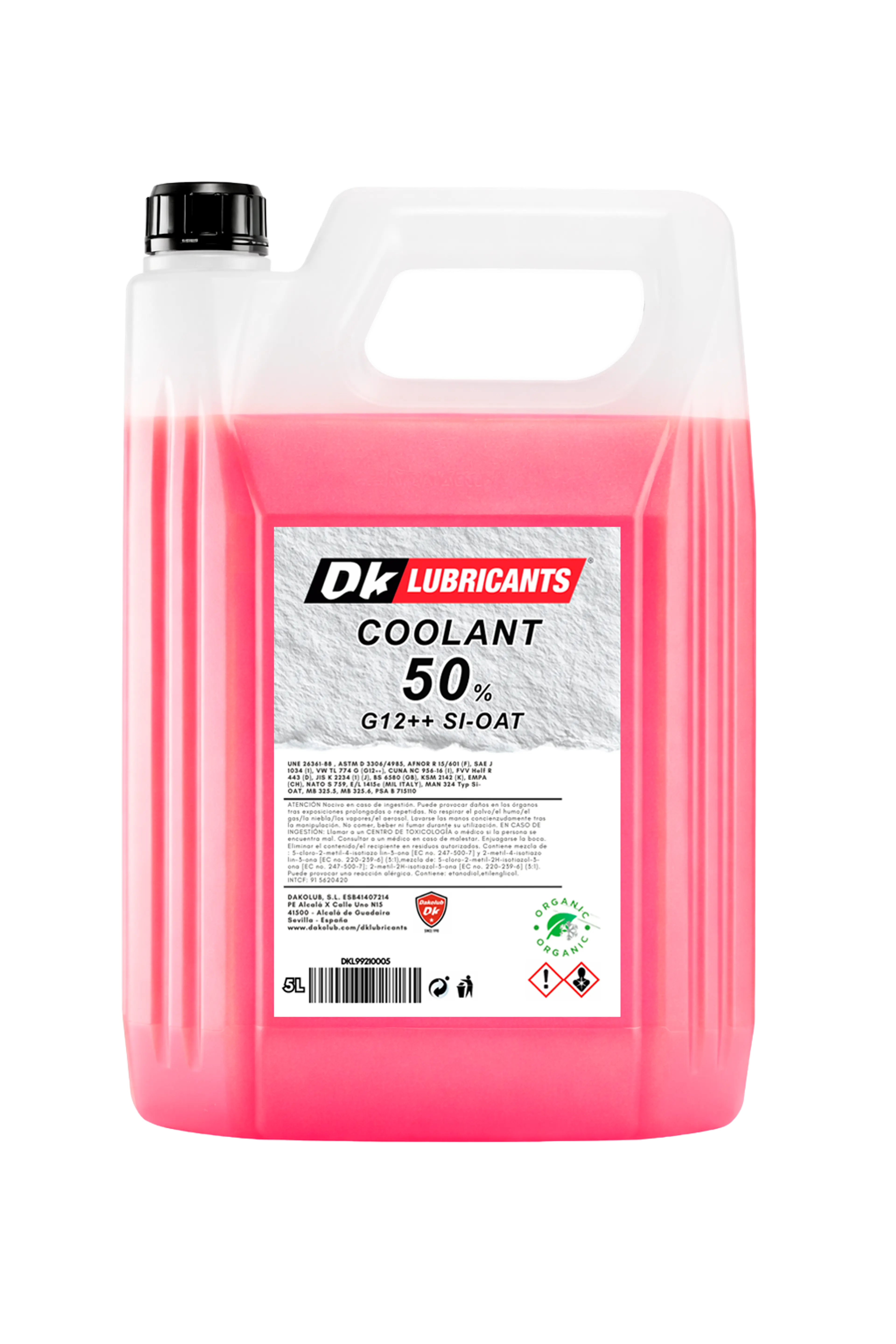 DK COOLANT 50% G12++ ROSA 5L