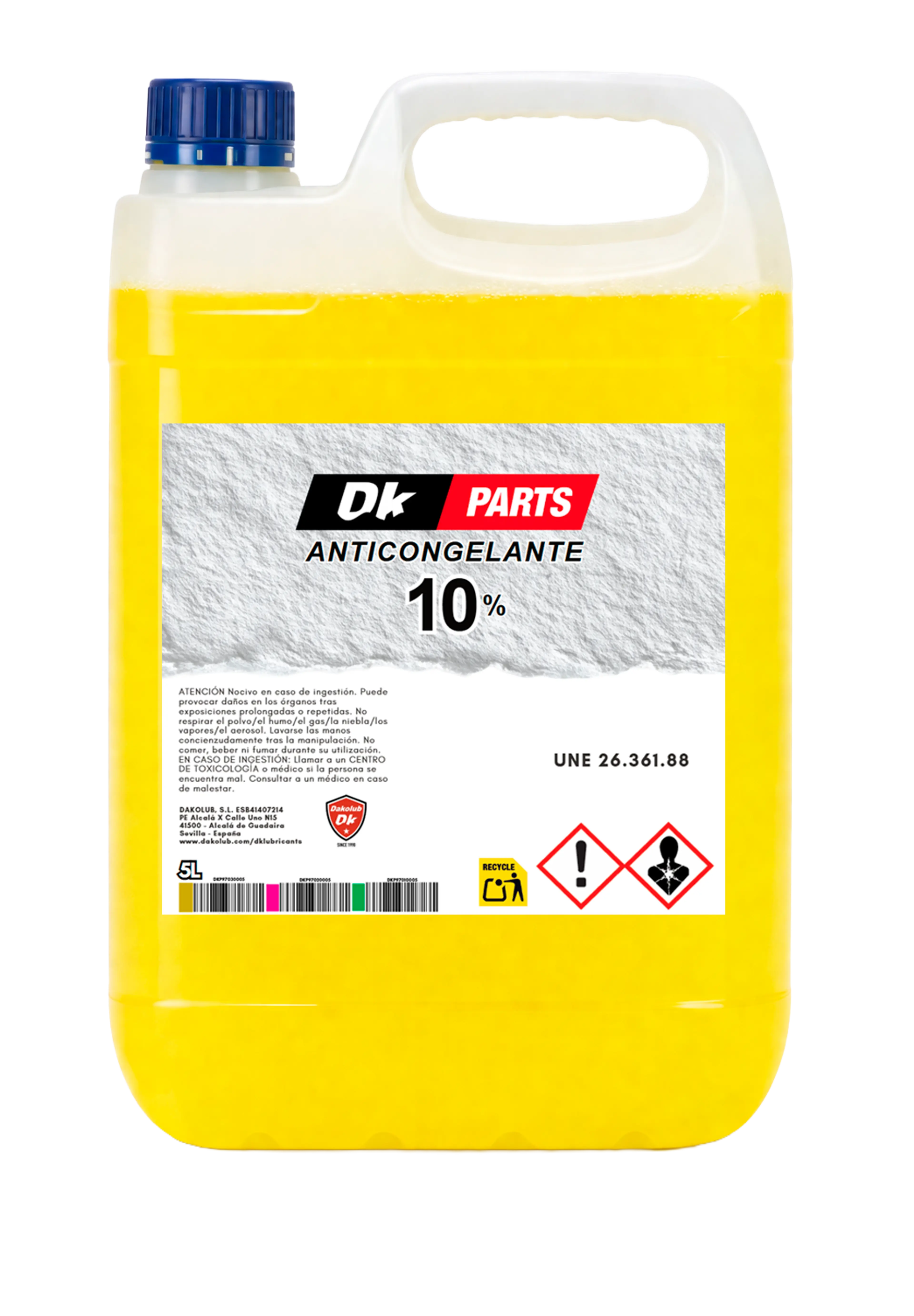 DK ANTIFREEZE 10% AMARILLO 5L